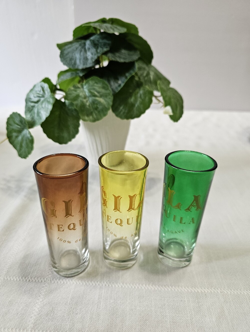 Vintage Trio Gila Tequila Shot Glasses
